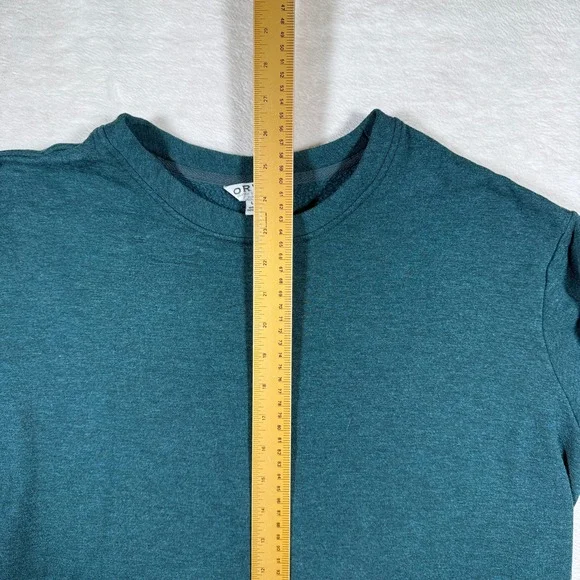 Orvis Women's Teal Crewneck Long Sleeve Sweatshirt Classic Collection Size L G - Picture 6 of 8